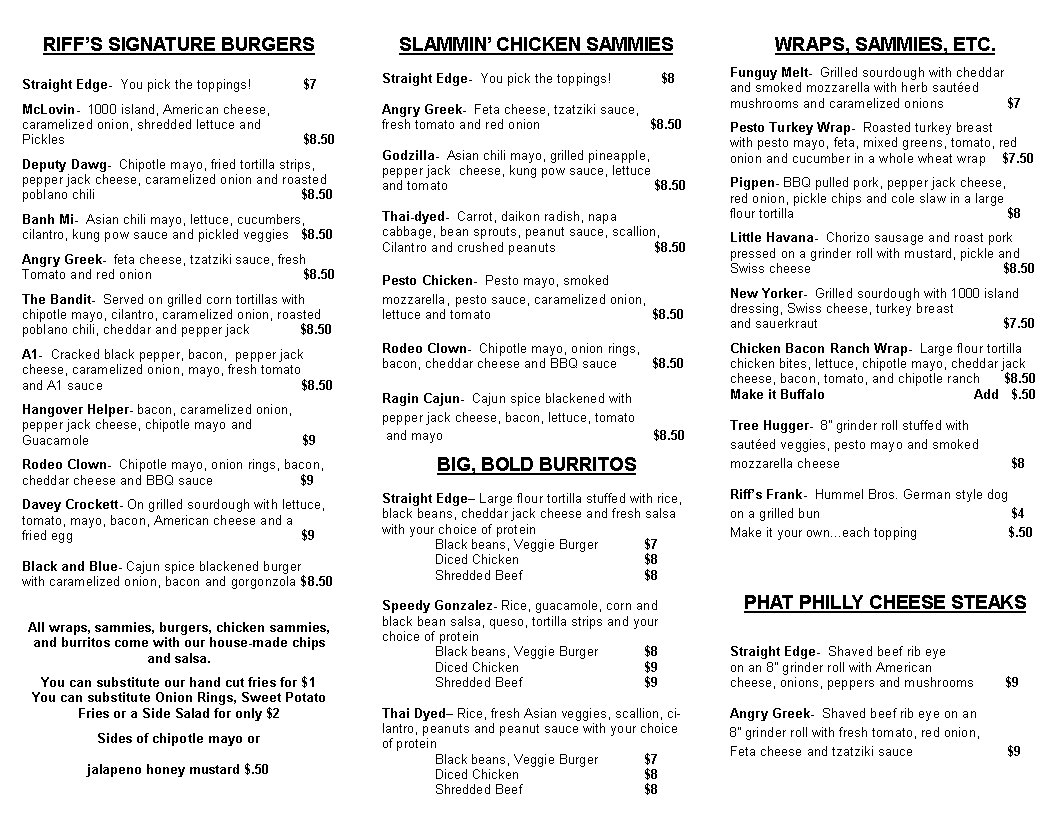 Riffs Joint Restaurant 